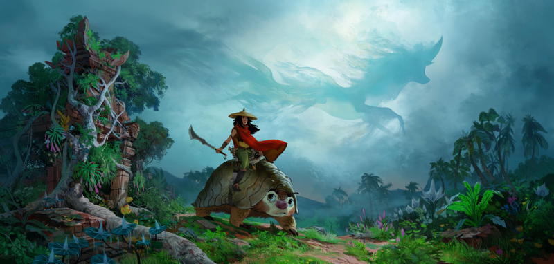 Concept art from Disney Animation’s 2020 film, Raya.
